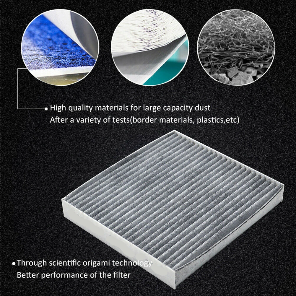 Carbon Fiber Cabin Air Filter For F-Toyota FCamry/f-Corolla/Highlander F-Lexus CT200h ES350 GS350 GS450h GS430 GX460 87139-50100
Carbon Fiber Cabin Air Filter For F-Toyota FCamry/f-Corolla/Highlander F-Lexus CT200h ES350 GS350 GS450h GS430 GX460 87139-50100