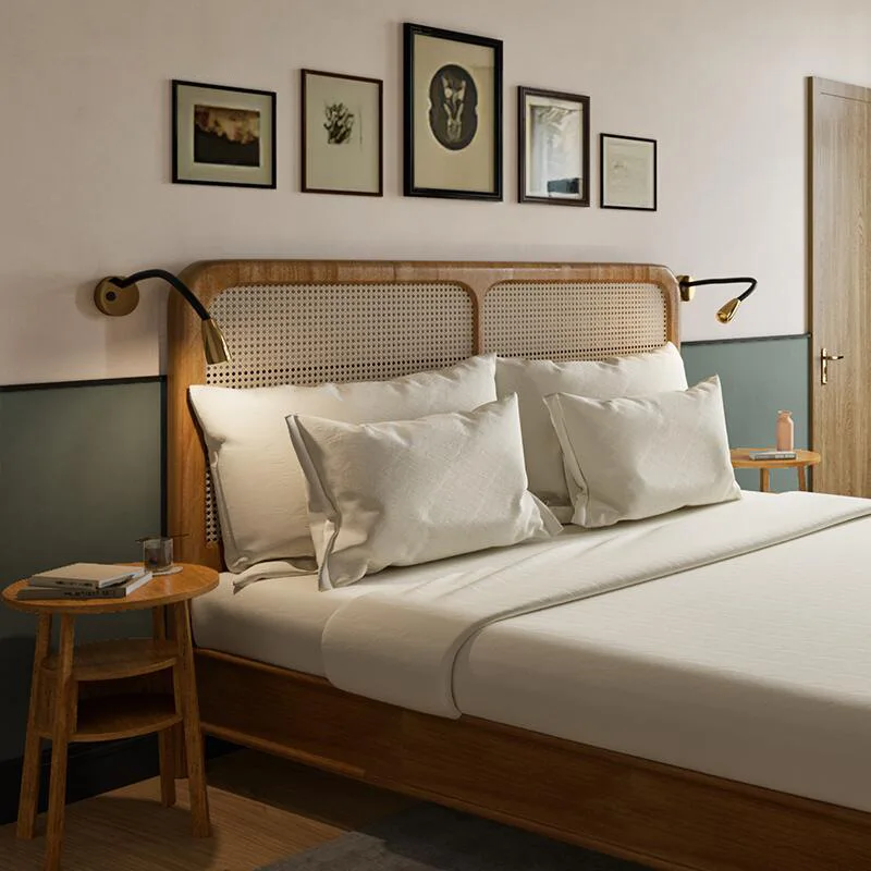 The product can be customized.Furniture, solid wood double bed, customized Nordic rattan bed, hotel homestay, 1.5m, 1.8m
The product can be customized.Furniture, solid wood double bed, customized Nordic rattan bed, hotel homestay, 1.5m, 1.8m