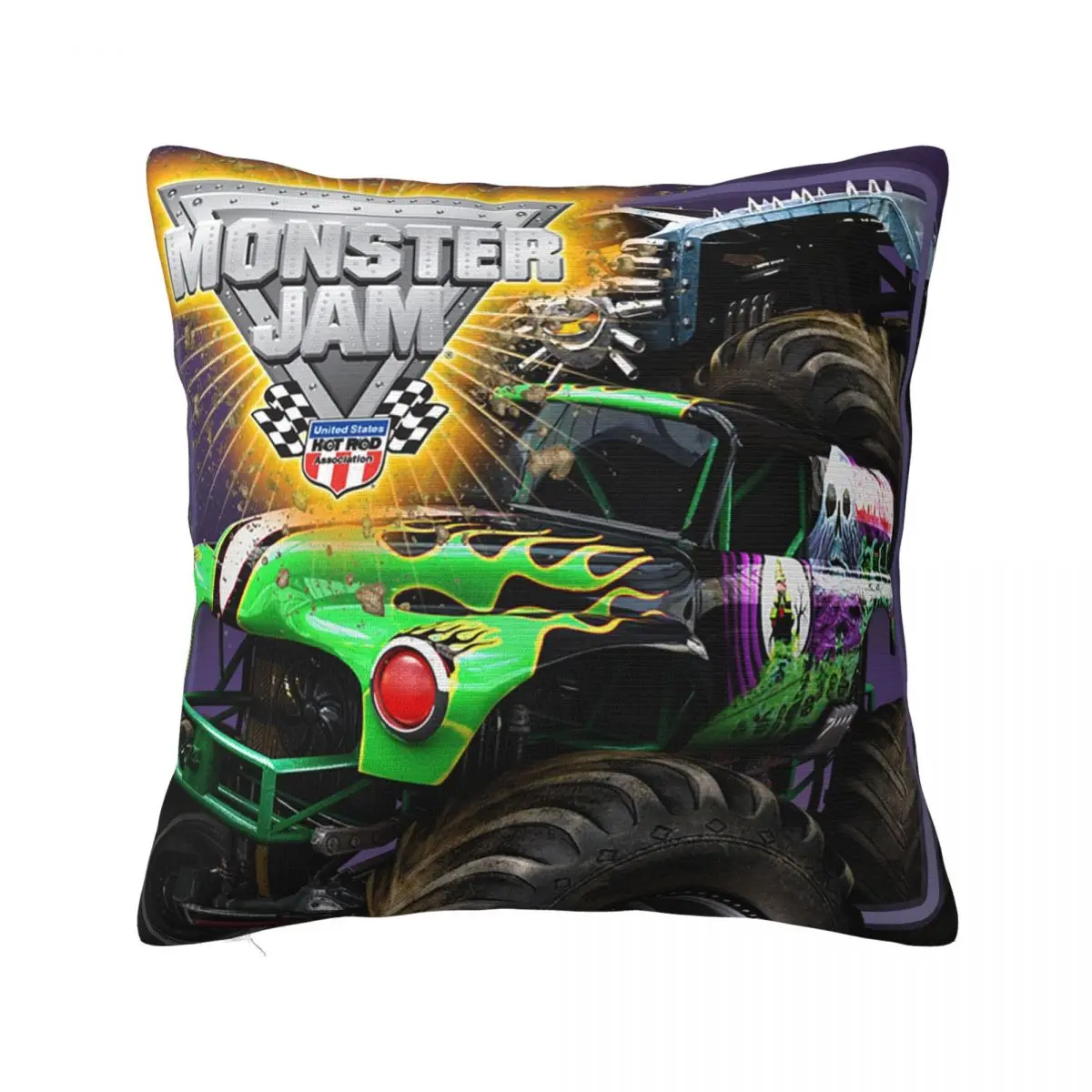 Monster Jam Thrill Game Pillowcase Soft Polyester Cushion Cover Monster Truck Throw Pillow Case Cover Home Square 40*40cm
Monster Jam Thrill Game Pillowcase Soft Polyester Cushion Cover Monster Truck Throw Pillow Case Cover Home Square 40*40cm