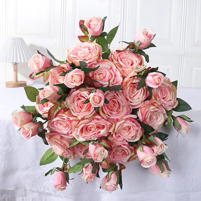 Artificial Rose Flowers Real Touch Bouquet Fake Flower Party DIY Supplies For Garden Wedding Party Decoration Lover Gift
Artificial Rose Flowers Real Touch Bouquet Fake Flower Party DIY Supplies For Garden Wedding Party Decoration Lover Gift