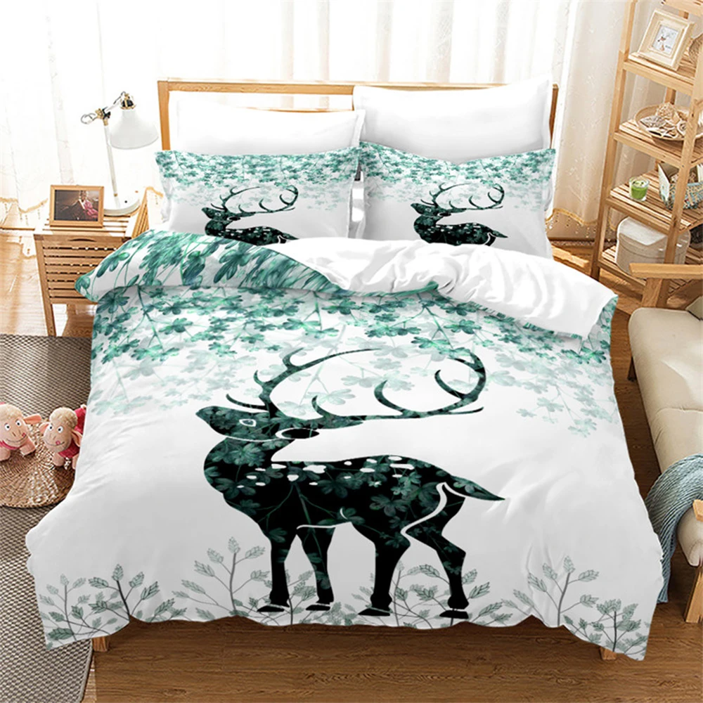 Cute Animal Deer Printing Duvet Cover 2/3pcs Full Size Creative Cartoon Bedding Set Quilt/Comforter Cover For Kids Bedroom Decor
Cute Animal Deer Printing Duvet Cover 2/3pcs Full Size Creative Cartoon Bedding Set Quilt/Comforter Cover For Kids Bedroom Decor