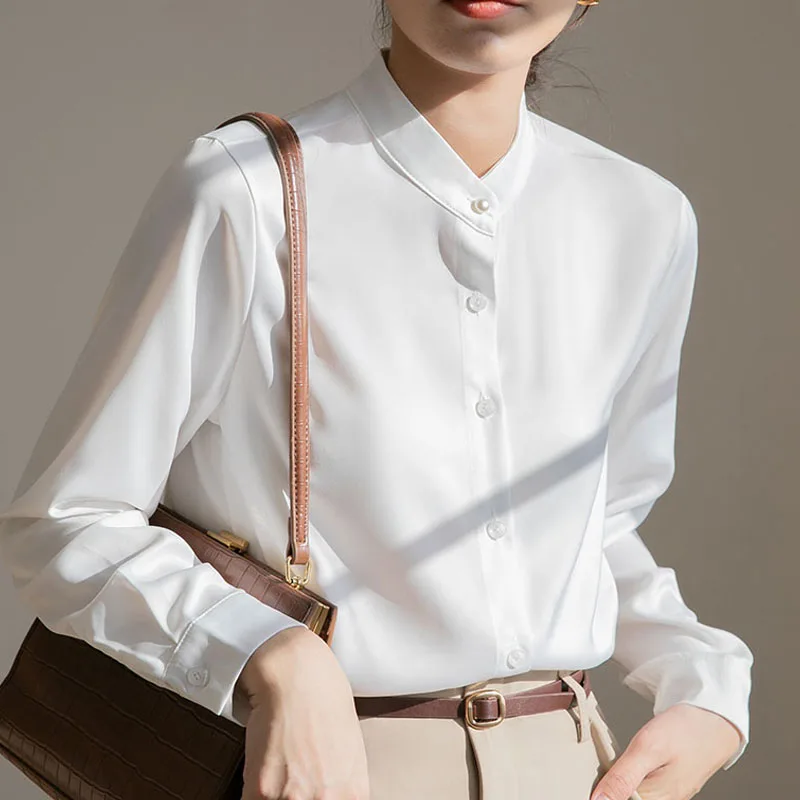 Vetement Femme Clothing 2022 Blusas Femininas Elegantes White Long Sleeve Top Chiffon Blouse Shirts Button Solid Office Wear
Vetement Femme Clothing 2022 Blusas Femininas Elegantes White Long Sleeve Top Chiffon Blouse Shirts Button Solid Office Wear