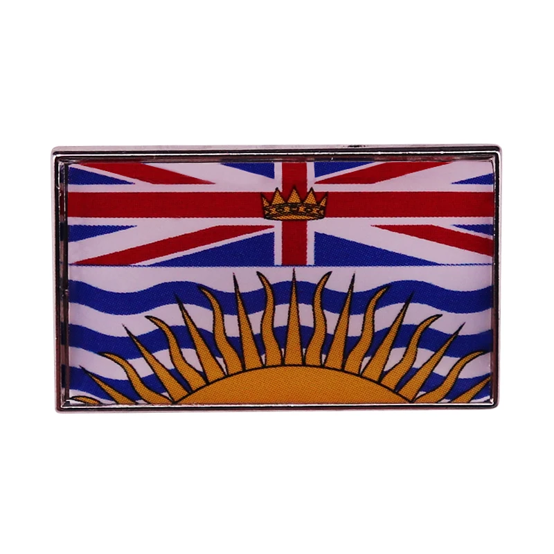 The Flag of British Columbia Flags Enamel Brooch Pin Jacket Lapel Metal Pins Brooches Badges Exquisite Jewelry Accessories
The Flag of British Columbia Flags Enamel Brooch Pin Jacket Lapel Metal Pins Brooches Badges Exquisite Jewelry Accessories