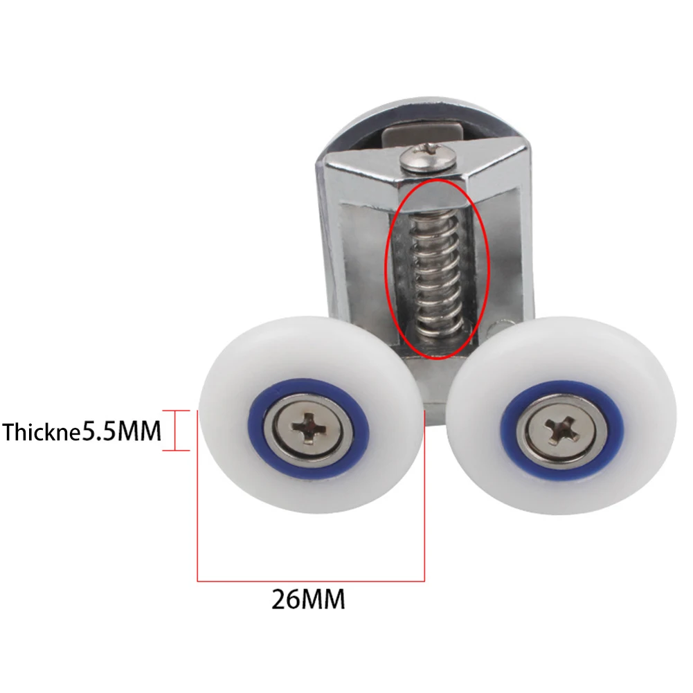 Set Top Rollers Twin Shower Screen 26mm Door Rollers Pulleys Runners Wheels Set Of 4 4pcs Wheel Dia Steam Rooms
Set Top Rollers Twin Shower Screen 26mm Door Rollers Pulleys Runners Wheels Set Of 4 4pcs Wheel Dia Steam Rooms