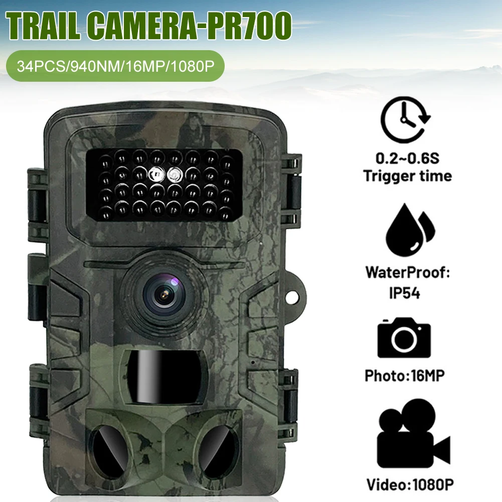 16MP 1080P Wildlife Hunting Trail Game Camera Motion Activated Security Camera Hunting Scouting Camera
16MP 1080P Wildlife Hunting Trail Game Camera Motion Activated Security Camera Hunting Scouting Camera