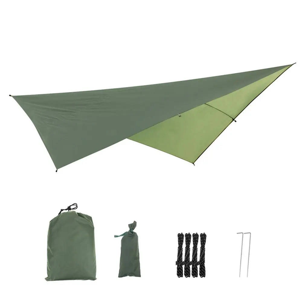 Portable Lightweight Camping Hammock And Tent Awning Rain Fly Canvas Waterproof Dwaterproof Water Mosquito Net Canopy
Portable Lightweight Camping Hammock And Tent Awning Rain Fly Canvas Waterproof Dwaterproof Water Mosquito Net Canopy