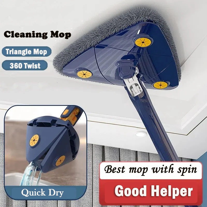 Cleaning 360 Mop Walls Tiles Self-draining Telescopic Brush Household Clean Tool And To Ceiling Triangle Cleaning
Cleaning 360 Mop Walls Tiles Self-draining Telescopic Brush Household Clean Tool And To Ceiling Triangle Cleaning