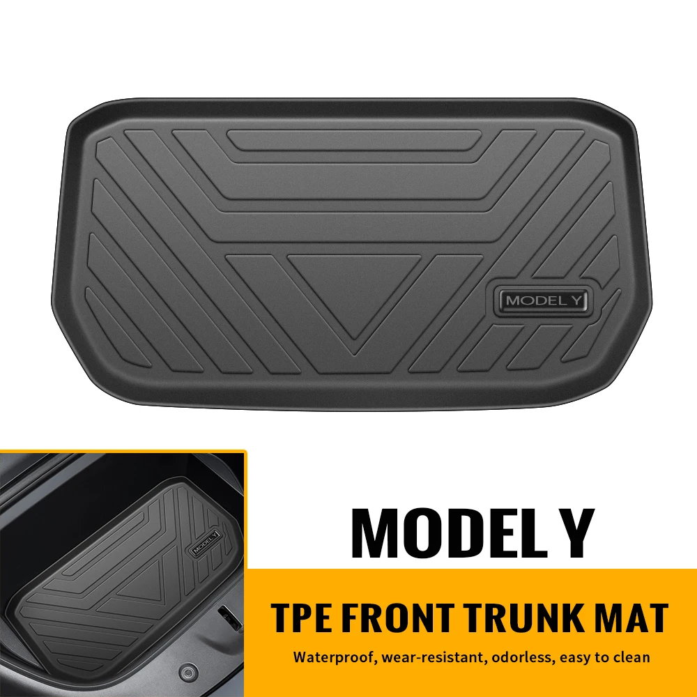 2021 New TPE Car Front Trunk Mats Storage Box Tray Floor Pads for Tesla Model Y 2021 Waterproof Protective Interior Accessories
2021 New TPE Car Front Trunk Mats Storage Box Tray Floor Pads for Tesla Model Y 2021 Waterproof Protective Interior Accessories