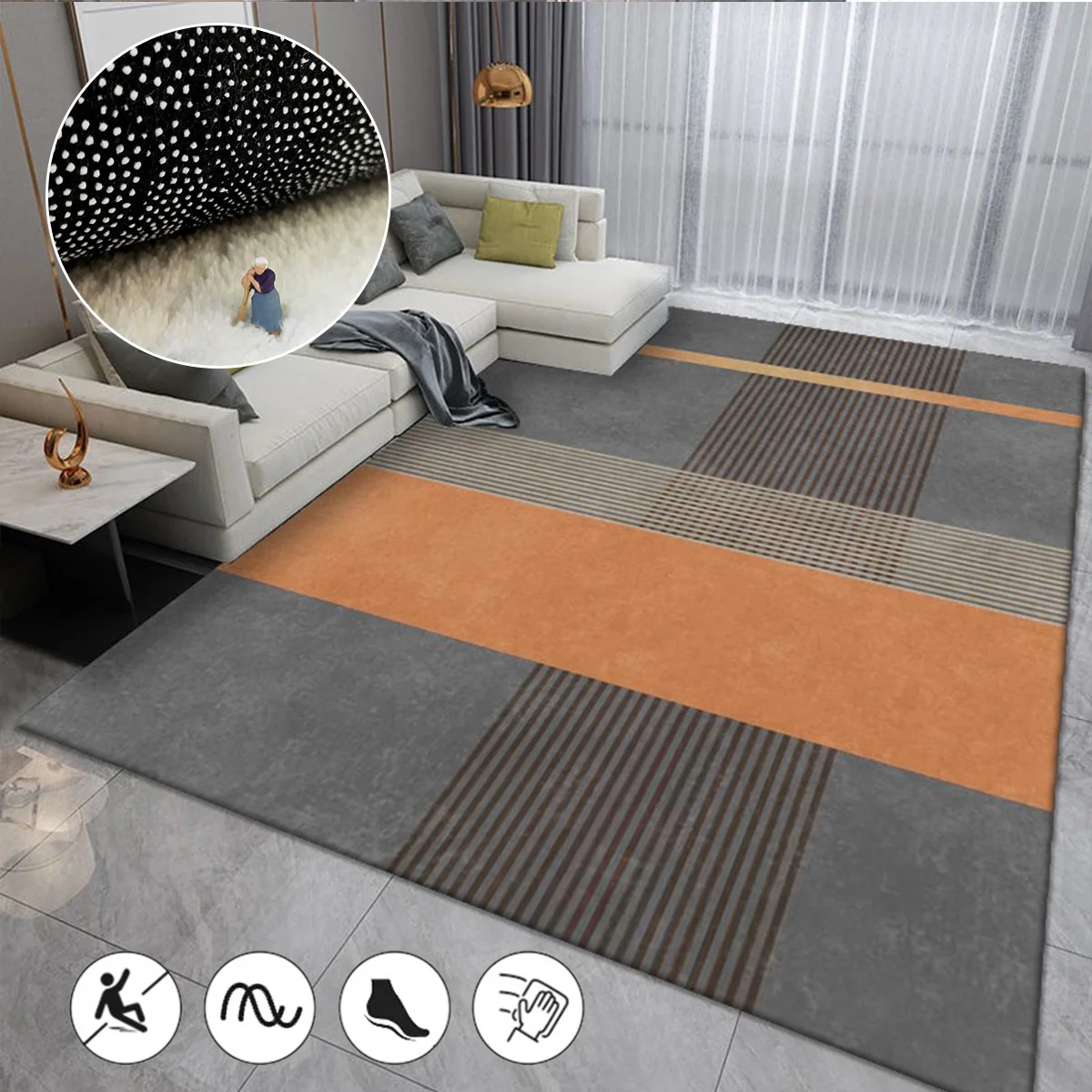 Modern Light Luxury Carpets for Living Room Decoration Home Area Rug Large Soft Lounge Carpet Bedroom Decor Entrance Door Mat
Modern Light Luxury Carpets for Living Room Decoration Home Area Rug Large Soft Lounge Carpet Bedroom Decor Entrance Door Mat
