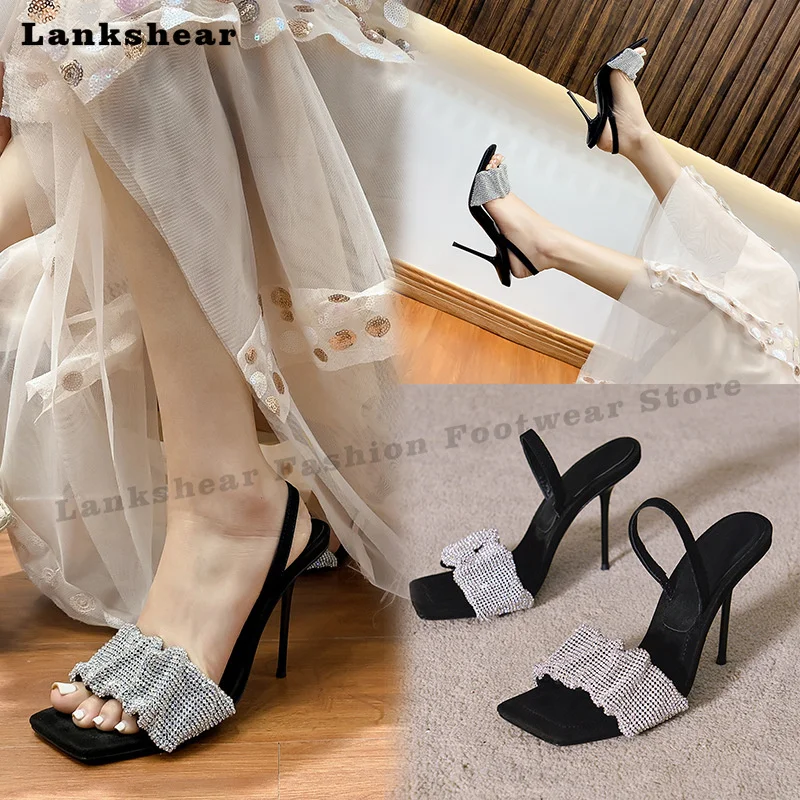 2022 New Casual Square-Headed Slotted Sandals Women's High-Heeled Shoes with Diamond Thin Heels Handmade Size 34-40 Slipper
2022 New Casual Square-Headed Slotted Sandals Women's High-Heeled Shoes with Diamond Thin Heels Handmade Size 34-40 Slipper