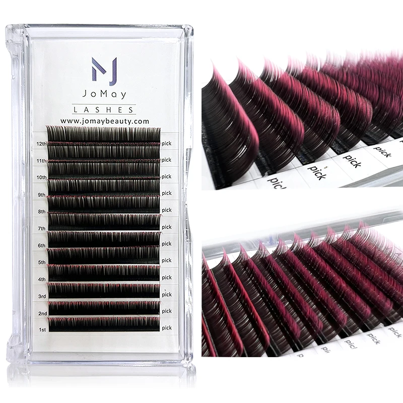Jomay Individual Gradient Extension Eyelashes Mixed Color Red Green Blue Purple Makeup Lifting lashes Ombre Color Eyelashes
Jomay Individual Gradient Extension Eyelashes Mixed Color Red Green Blue Purple Makeup Lifting lashes Ombre Color Eyelashes