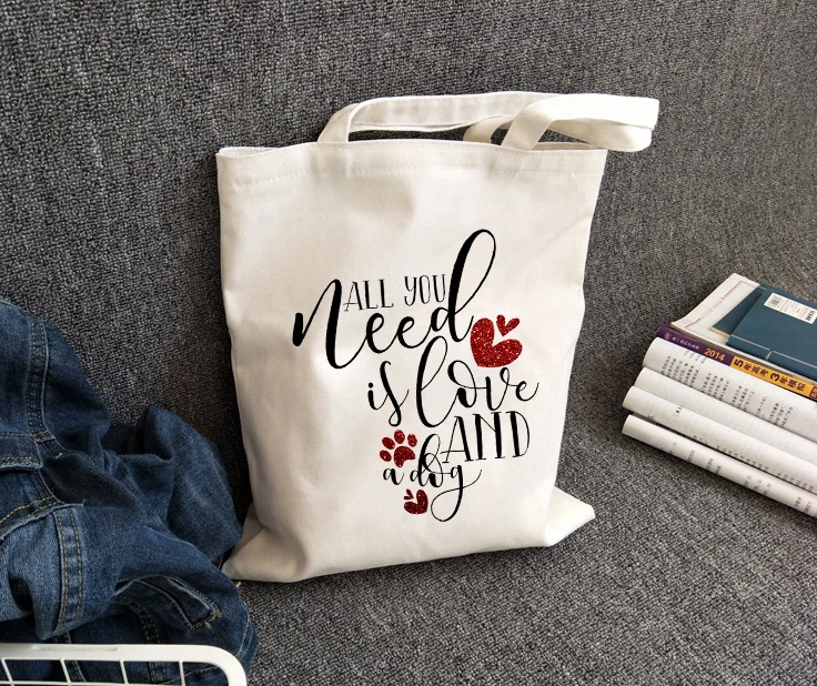 All You Need Is Love and a Dog Tote Bag Large Capacity Women Dog Lover Canvas Shoulder Bags White Totes Dog Mom Gift
All You Need Is Love and a Dog Tote Bag Large Capacity Women Dog Lover Canvas Shoulder Bags White Totes Dog Mom Gift