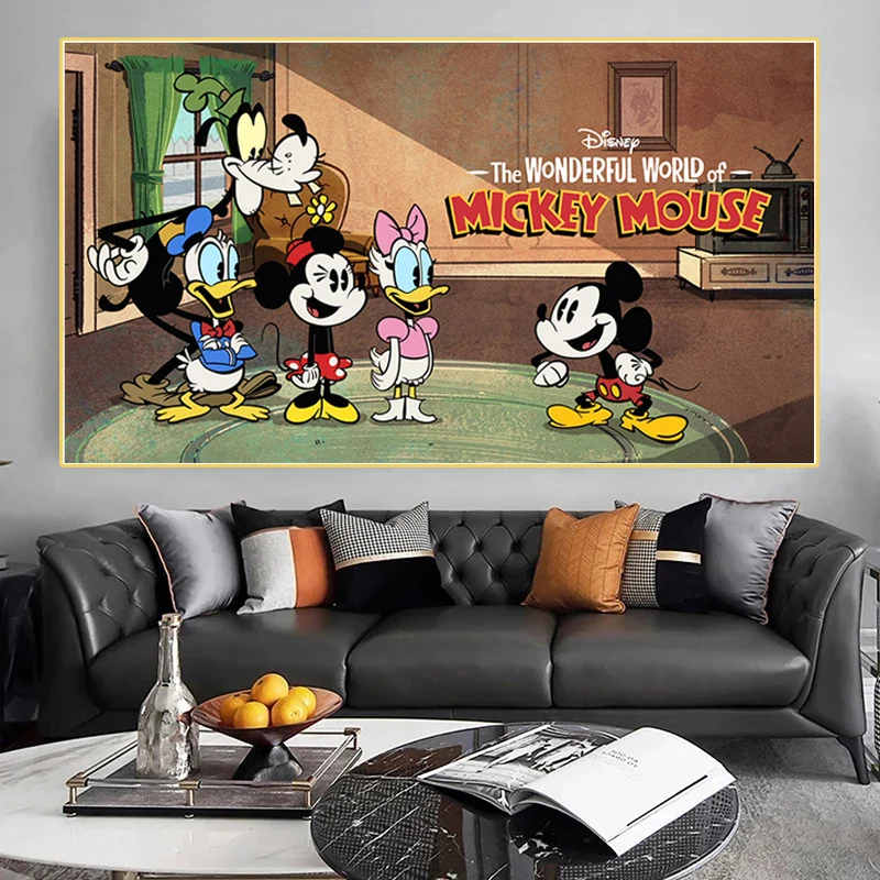 Canvas Painting Print Cartoon Mickey Mouse Poster Disney Movie Donald Duck Minnie Wall Art Picture for Kids Living Room Decor
Canvas Painting Print Cartoon Mickey Mouse Poster Disney Movie Donald Duck Minnie Wall Art Picture for Kids Living Room Decor