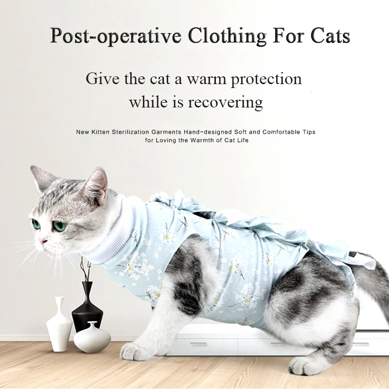 Pet Protective Clothes for Cat Weaning After Sterilization Recovery Care Clothing Anti Licking Vest Cat Suit High Elastic
Pet Protective Clothes for Cat Weaning After Sterilization Recovery Care Clothing Anti Licking Vest Cat Suit High Elastic