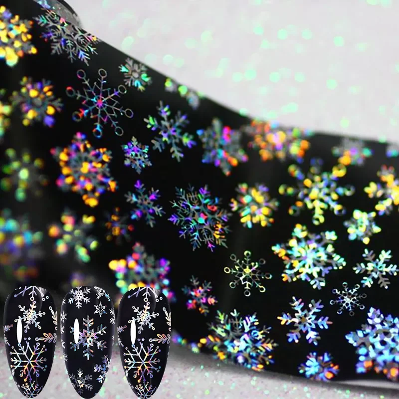 Silver Snowflakes Nail Art Foil Transfer Glitter Stickers 3D Nail Art Decals Designer Manicuring Decoration
Silver Snowflakes Nail Art Foil Transfer Glitter Stickers 3D Nail Art Decals Designer Manicuring Decoration