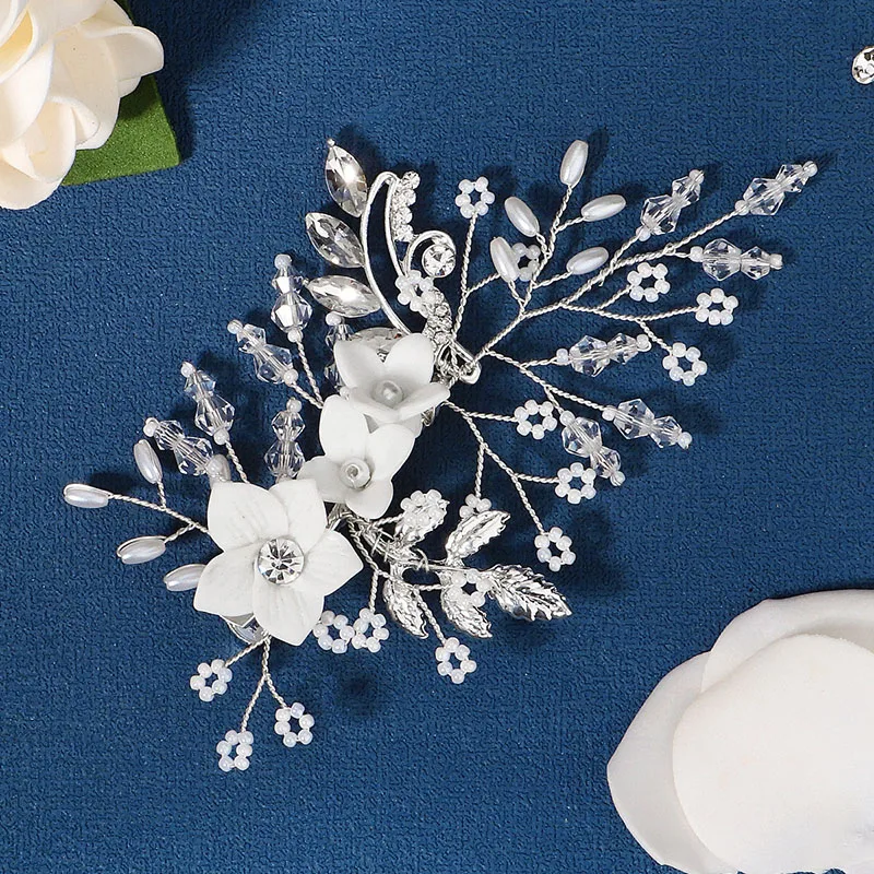 Floralbride Handmade Wired Crystal Pearl Flower Leaf Wedding Hair Clip Barrettes Bridal Headpieces Hair accessories Bridesmaids
Floralbride Handmade Wired Crystal Pearl Flower Leaf Wedding Hair Clip Barrettes Bridal Headpieces Hair accessories Bridesmaids