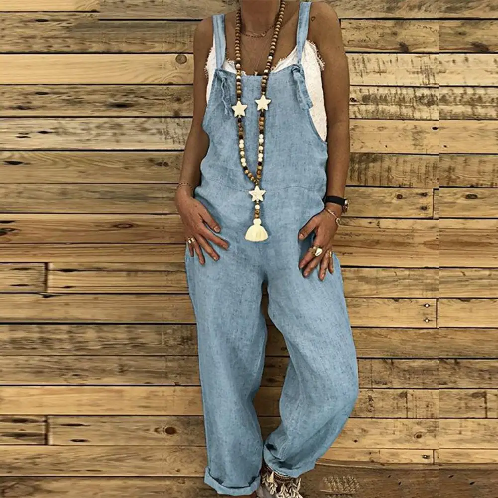 Fashion Romper Thin Women Jumpsuit Square Neck One-piece Shoulder Strap Sleeveless Jumpsuit Skin-friendly
Fashion Romper Thin Women Jumpsuit Square Neck One-piece Shoulder Strap Sleeveless Jumpsuit Skin-friendly