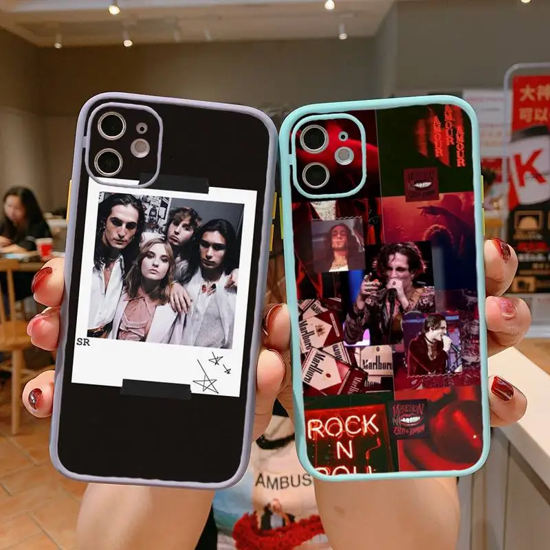 maneskin Phone Case For iPhone 13 12 11 Mini Pro XR XS Max 7 8 Plus X Matte transparent blue Back Cover
maneskin Phone Case For iPhone 13 12 11 Mini Pro XR XS Max 7 8 Plus X Matte transparent blue Back Cover