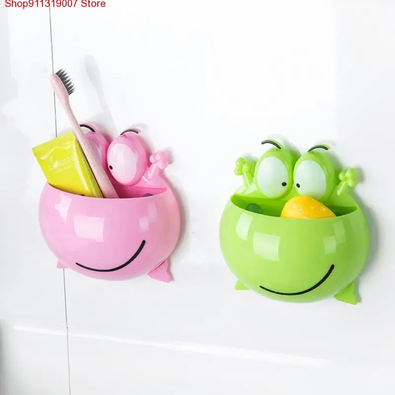 Strong Suction Wall Frog shaped Stand Brush Rack Bathroom accessories toothbrush holder
Strong Suction Wall Frog shaped Stand Brush Rack Bathroom accessories toothbrush holder