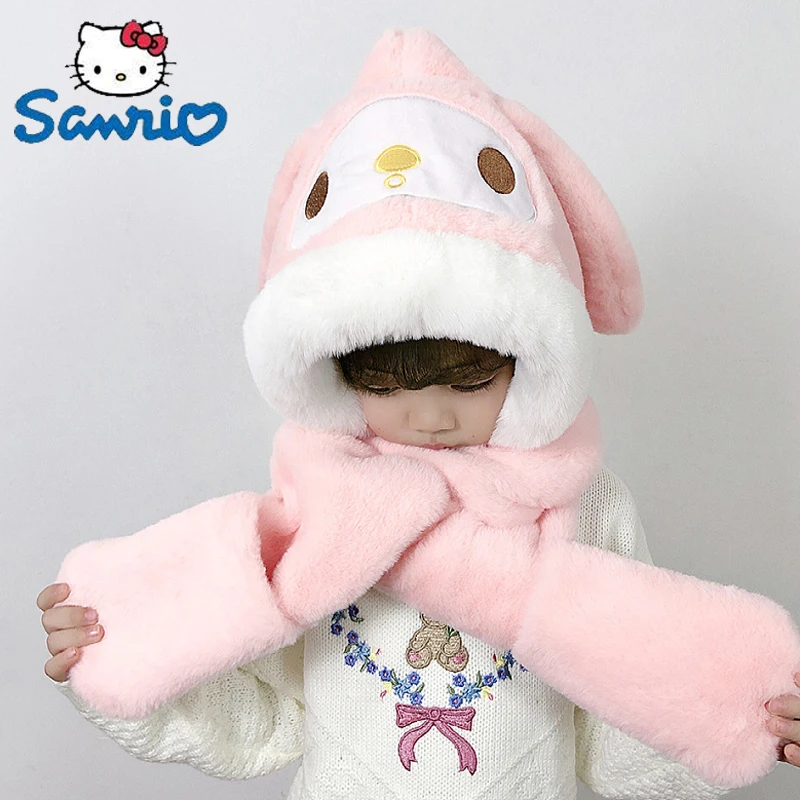 Шапка-шарф и перчатки Sanrio из мультфильма Мелоди коричной курол, набор из трех утолщенных теплых плюшевых аниме-перчаток для детей, рождеств...
Шапка-шарф и перчатки Sanrio из мультфильма Мелоди коричной курол, набор из трех утолщенных теплых плюшевых аниме-перчаток для детей, рождеств...