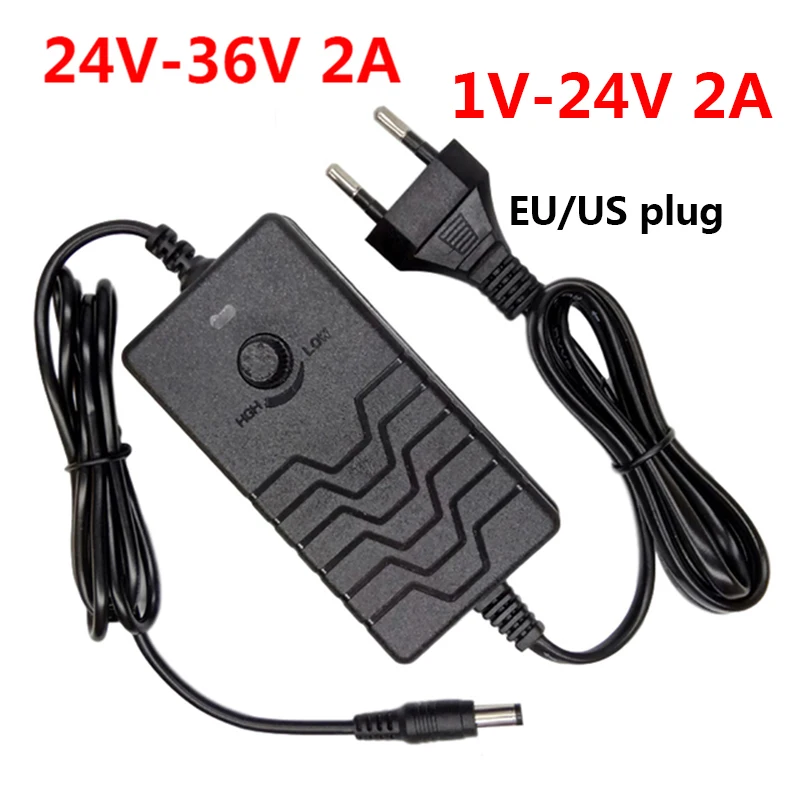 

Adjustable 24V 26V 28V 29V 30V 31V 32V 33V 34V 36V 2A Universal AC DC Power Adapter Supply Multi Voltage Adaptor Adaptador