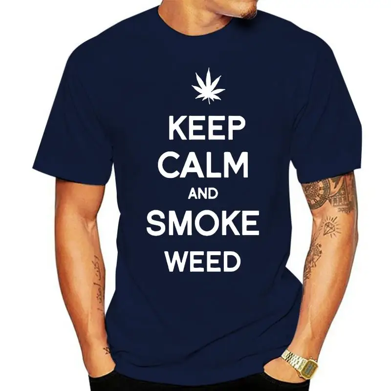 Футболка мужская с принтом надписи Keep Calm and Smoke курение травы Бонг комбинированная графическая футболка с коротким рукавом горячий летний С... 
Футболка мужская с принтом надписи Keep Calm and Smoke курение травы Бонг комбинированная графическая футболка с коротким рукавом горячий летний С...