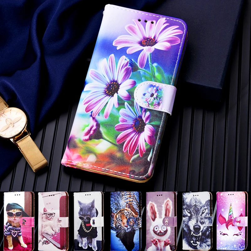 

Flower Print Leather Case For ZTE Blade A3 A5 A7 s A31 A51 A71 A53 A52 A72 Lite Plus 2019 2020 5G L210 L220 Wallet Book Case