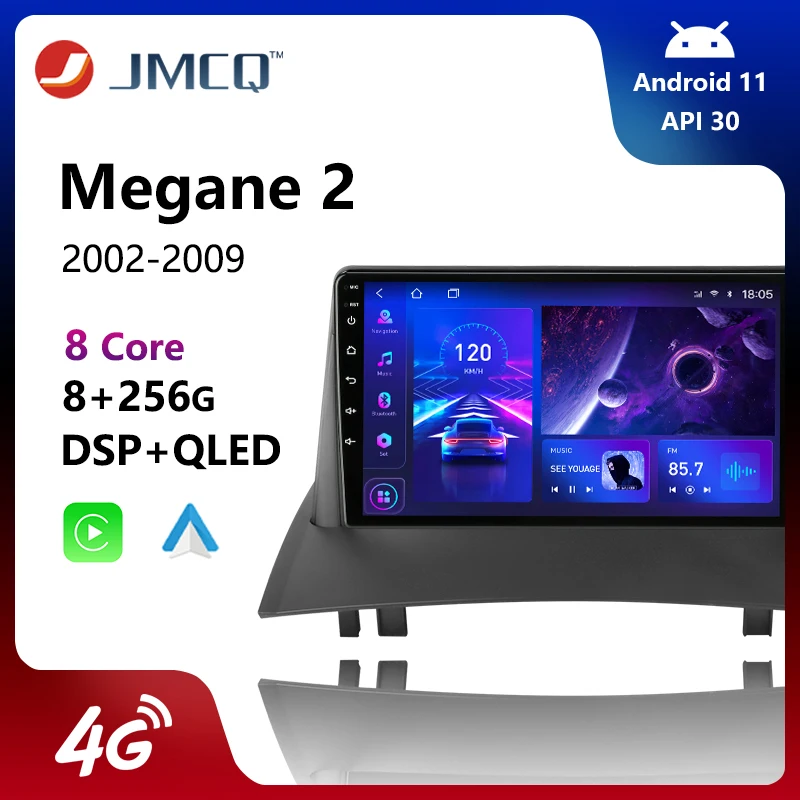 JMCQ 2Din Android 11 For Renault Megane 2 2002 - 2009 Car Stereo audio Radio Multimedia Video Touch Screen Player GPS Carplay
JMCQ 2Din Android 11 For Renault Megane 2 2002 - 2009 Car Stereo audio Radio Multimedia Video Touch Screen Player GPS Carplay