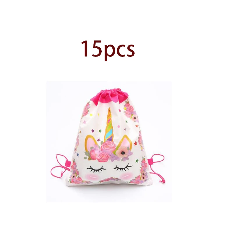 15pcs/lot Kids Favors Baby Shower Decoration Mochila Birthday Party Unicorn Non-Woven Fabrics Drawstring Gifts Loot Bags 
15pcs/lot Kids Favors Baby Shower Decoration Mochila Birthday Party Unicorn Non-Woven Fabrics Drawstring Gifts Loot Bags