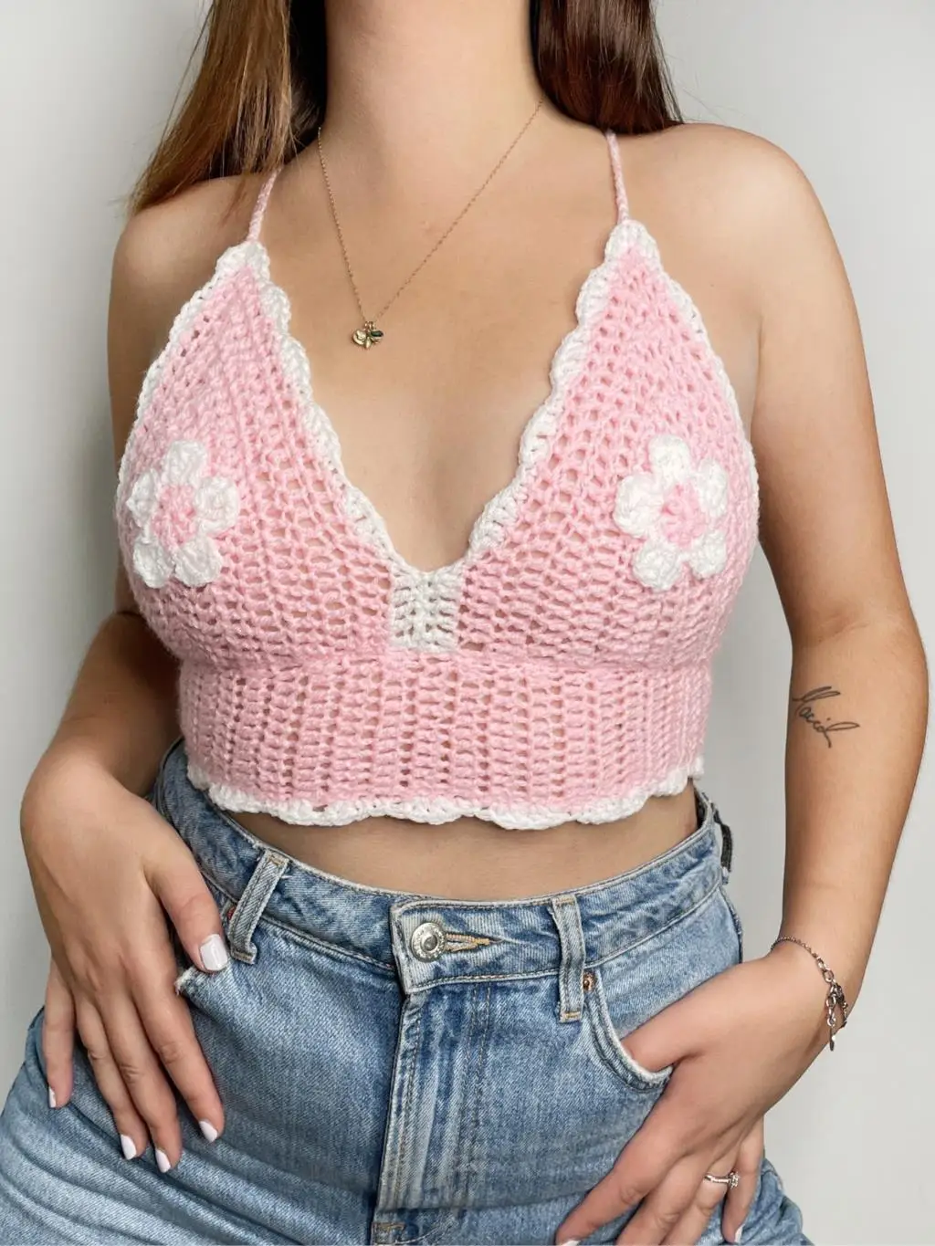 Women Sexy Crochet Bralette Bikini Tops Single Piece Swimsuit Female Floral Lace Up Swimwear Bras Green With Purple Biquinis
Women Sexy Crochet Bralette Bikini Tops Single Piece Swimsuit Female Floral Lace Up Swimwear Bras Green With Purple Biquinis