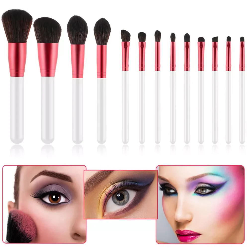 NEW 13pcs Makeup Brushes White Handle Cosmetic Brushes for Foundation Powder Blush Concealers Eye Shadows Kit кисточки
NEW 13pcs Makeup Brushes White Handle Cosmetic Brushes for Foundation Powder Blush Concealers Eye Shadows Kit кисточки