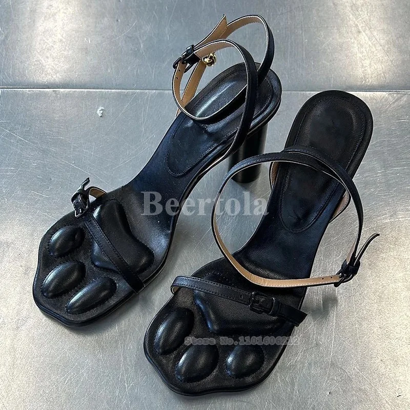 New Women Cat Paw Shaped Sole Sandals Open Toe Ankle Strap High Heels Chunky Heel Sandals 2023 Summer Niche Design Lovely Shoes
New Women Cat Paw Shaped Sole Sandals Open Toe Ankle Strap High Heels Chunky Heel Sandals 2023 Summer Niche Design Lovely Shoes