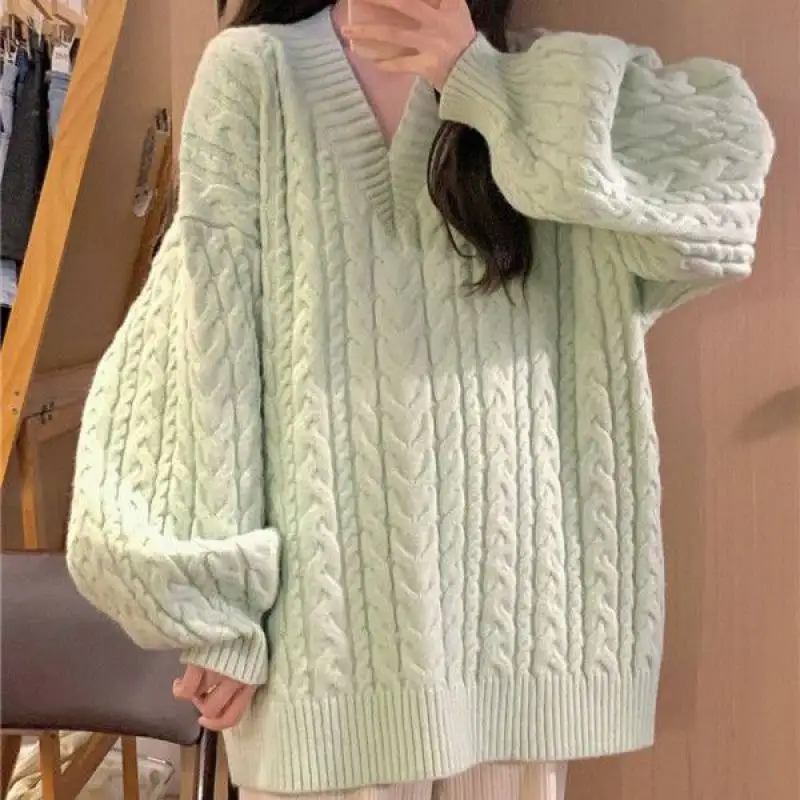 Pink Thickened Sweater Women Korean Version Knit Coat Sweet and Lovely Campus Style Oversized Sweater Pullover jumper
Pink Thickened Sweater Women Korean Version Knit Coat Sweet and Lovely Campus Style Oversized Sweater Pullover jumper