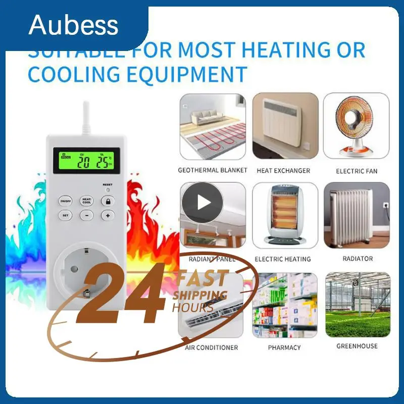Digital Temperature Controller Socket 1 Pcs Portable Outlet With Switch Sensor Probe Heating Cooling Temperature Socket White
Digital Temperature Controller Socket 1 Pcs Portable Outlet With Switch Sensor Probe Heating Cooling Temperature Socket White