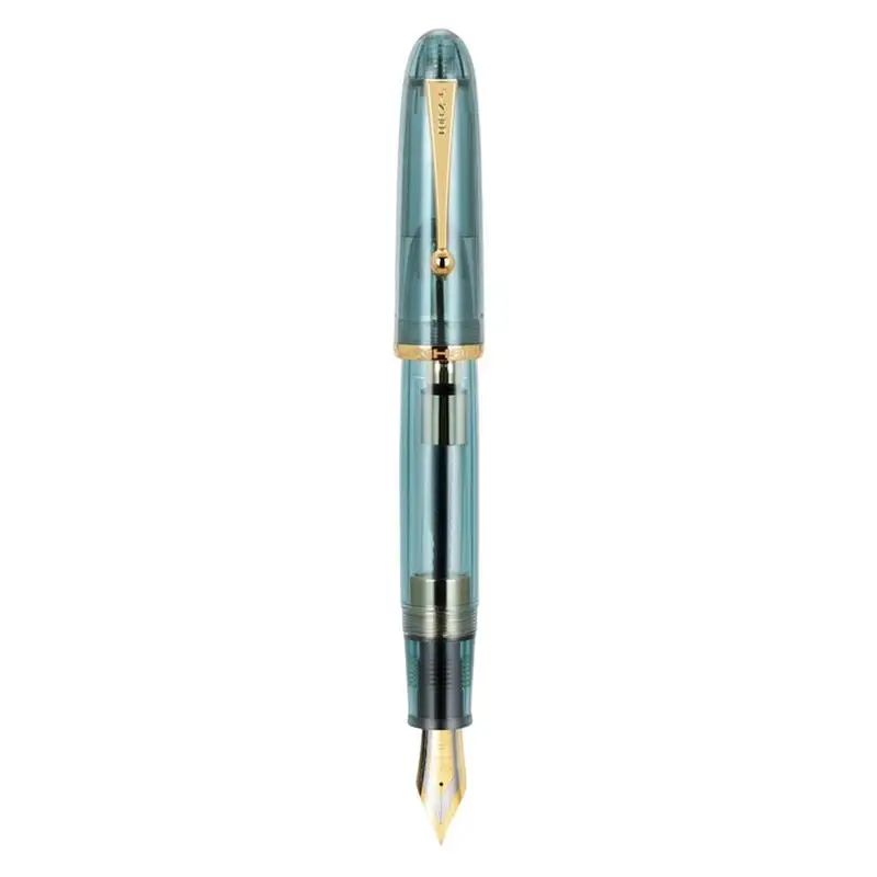 

Перьевые ручки для письма из смолы 9019, высокоемкие чернила, конвертер, металлические наконечники, ручки с золотым зажимом, долговечная ручка, подарок, портативные ручки