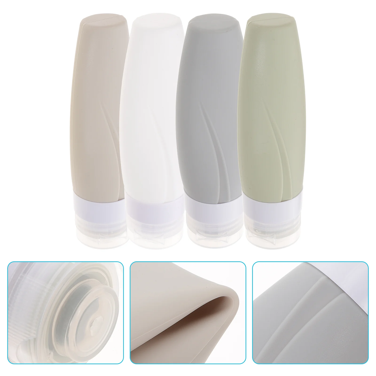 Travel Lotion Containers Silicone Toiletry Empty Portable Squeeze Refillable Shampoo Container
Travel Lotion Containers Silicone Toiletry Empty Portable Squeeze Refillable Shampoo Container