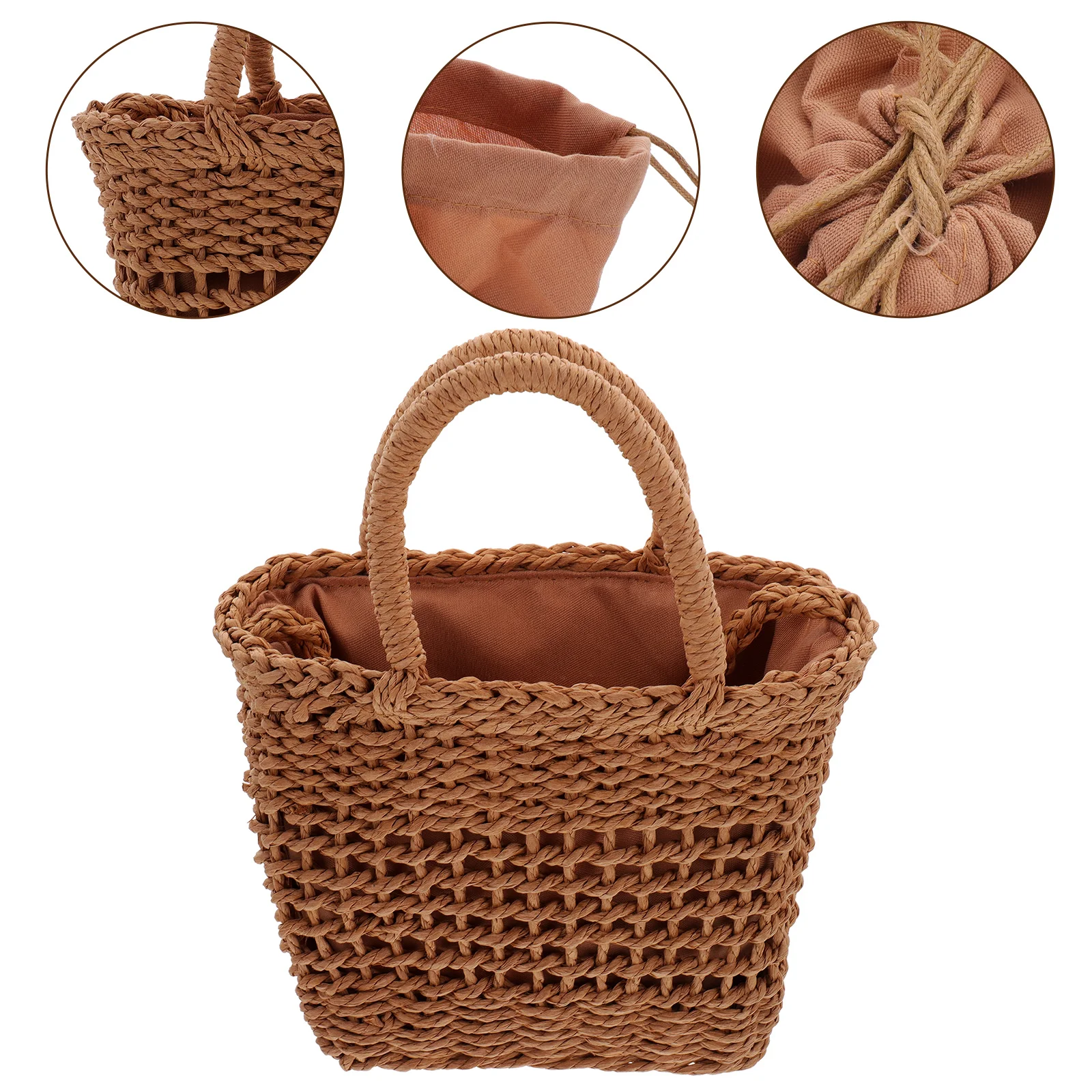 Handmade Weaving Bag Shopping Straw Woven Beach Bags Women Vacation Cellphone Womens Tote Travel Clutch Purse Rattan
Handmade Weaving Bag Shopping Straw Woven Beach Bags Women Vacation Cellphone Womens Tote Travel Clutch Purse Rattan