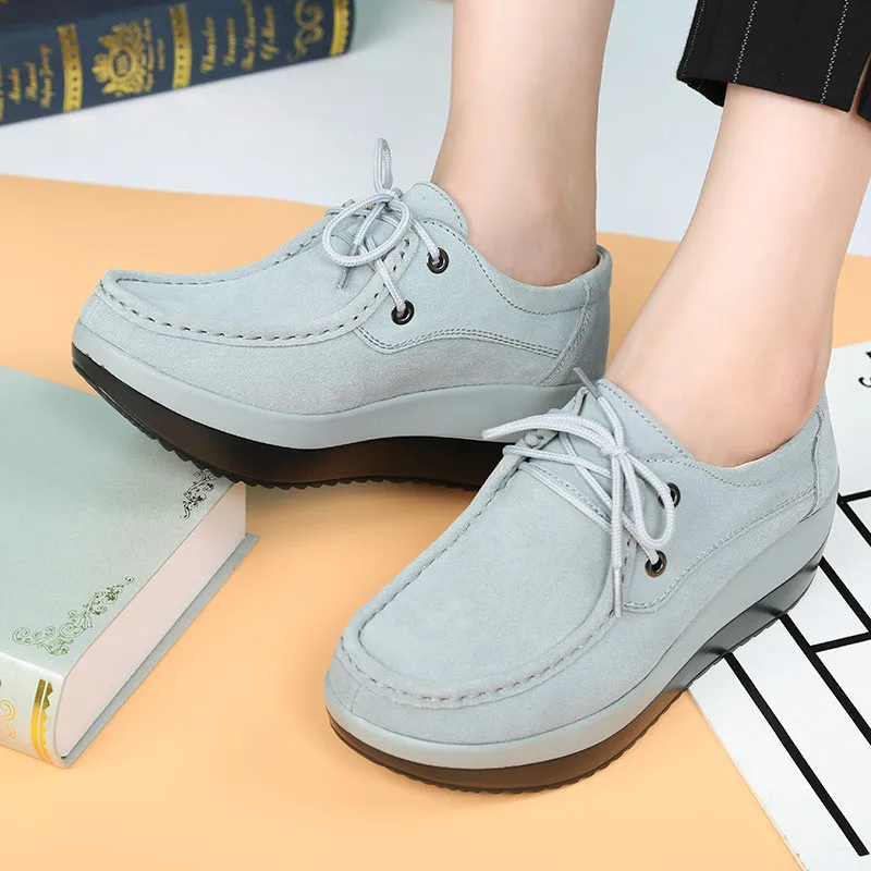 2020 Autumn Women Flat Platform Loafers Shoes Lace-Up Ladies Suede Leather Hollow Casual Shoes Slip on Flats Moccasins Creepers
2020 Autumn Women Flat Platform Loafers Shoes Lace-Up Ladies Suede Leather Hollow Casual Shoes Slip on Flats Moccasins Creepers