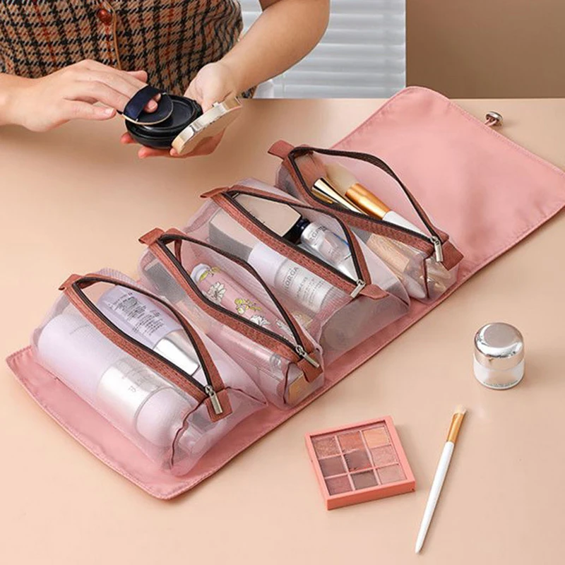 Cosmetics Zipper 4pcs Foldable Mesh Travel Detachable Large 1 Makeup Capacity Wash Bag Bag Storage In Women Pouch Portable
Cosmetics Zipper 4pcs Foldable Mesh Travel Detachable Large 1 Makeup Capacity Wash Bag Bag Storage In Women Pouch Portable