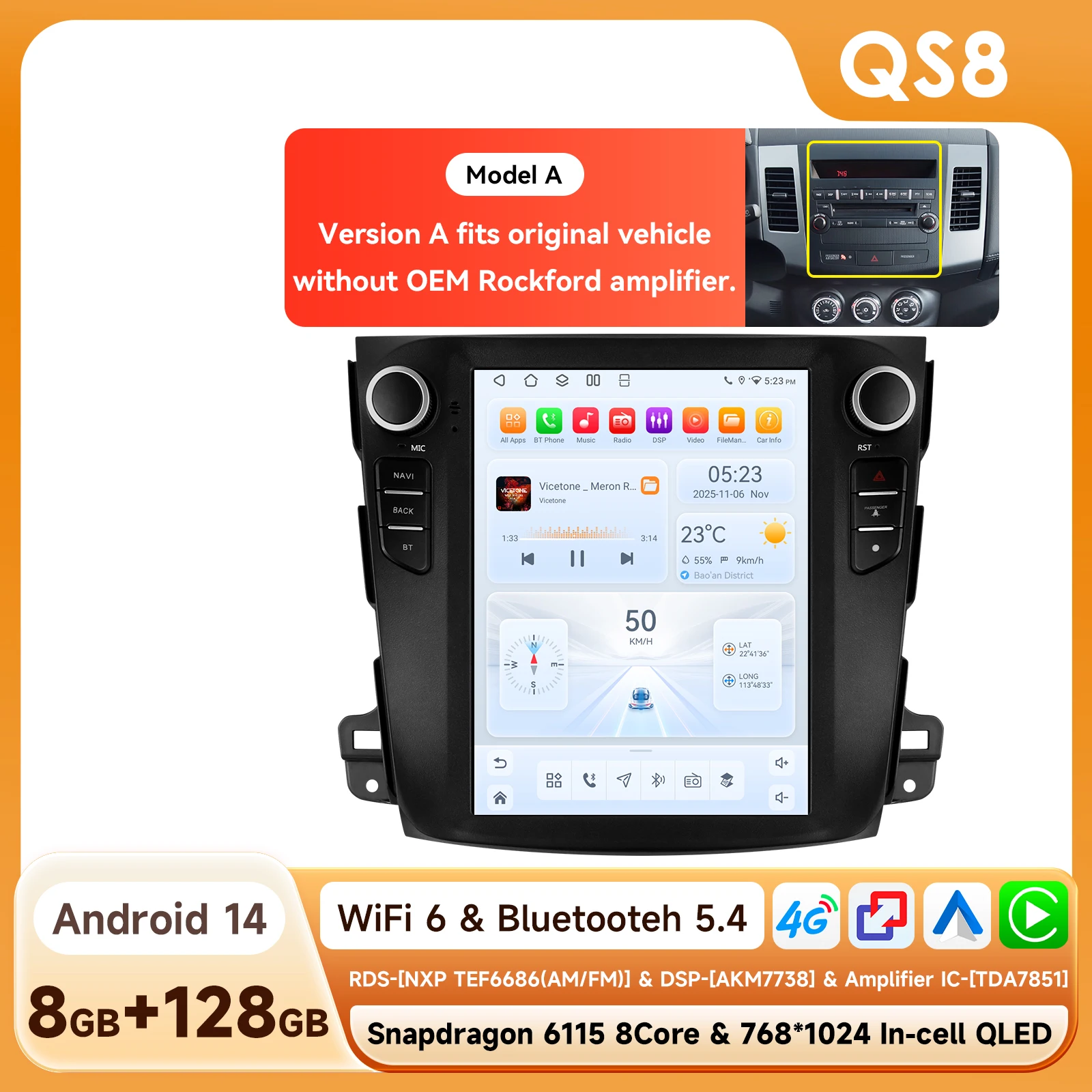 Автомобильный радиоприемник 4G-LTE Android 14 для Mitsubishi Outlander XI 2/ Peugeot 4007/ Citroen C-Crosser, автомобильный смарт-экран, WIFI, авторадио OBD
Автомобильный радиоприемник 4G-LTE Android 14 для Mitsubishi Outlander XI 2/ Peugeot 4007/ Citroen C-Crosser, автомобильный смарт-экран, WIFI, авторадио OBD