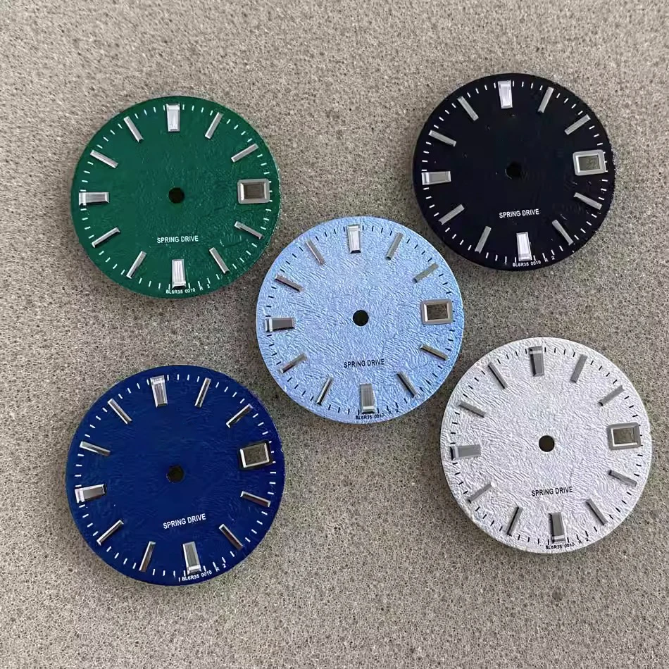 GS spike no-luminescent dial nh35 nh36 no-luminous s dial 28.5mm ice blue white green dial dial
GS spike no-luminescent dial nh35 nh36 no-luminous s dial 28.5mm ice blue white green dial dial