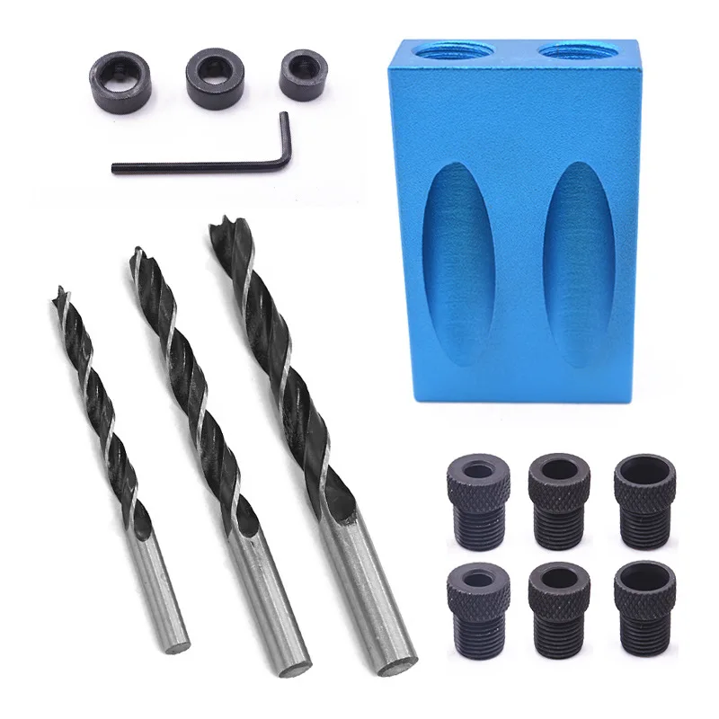 14Piece Inclined Hole Locator Woodworking Guide Punching Adjuster Set Twists Drill Stop Ring Combination Tools For Woodworking
14Piece Inclined Hole Locator Woodworking Guide Punching Adjuster Set Twists Drill Stop Ring Combination Tools For Woodworking