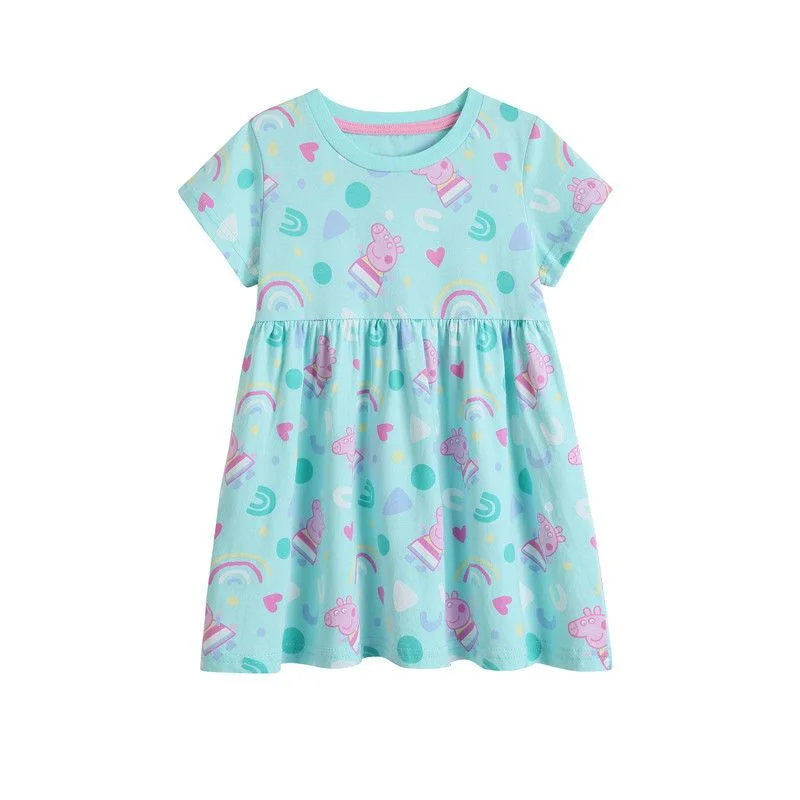 Wholesale Peppa Pig Anime New Kawaii Cute Fashion Foreign Style Children's Dress Creative Printing Short Sleeve Girls Dress Gift
Wholesale Peppa Pig Anime New Kawaii Cute Fashion Foreign Style Children's Dress Creative Printing Short Sleeve Girls Dress Gift