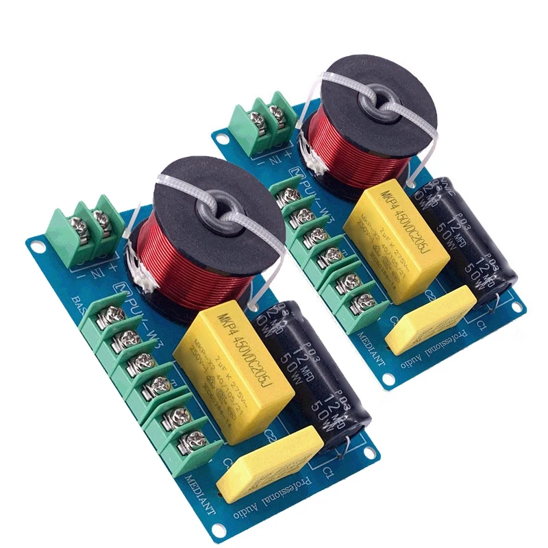 2 PCS 200W 3-Way Audio Hifi Filter Circuit Board Stereo Speaker Crossover Filters
2 PCS 200W 3-Way Audio Hifi Filter Circuit Board Stereo Speaker Crossover Filters