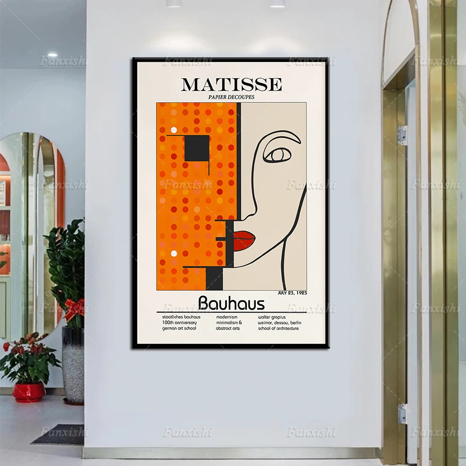 Bauhaus Wall Art Poster Matisse Feminist Woman,Orange Bauhaus Geometric Minimalist Abstract,Mid Century Modern Exhibition Poster
Bauhaus Wall Art Poster Matisse Feminist Woman,Orange Bauhaus Geometric Minimalist Abstract,Mid Century Modern Exhibition Poster