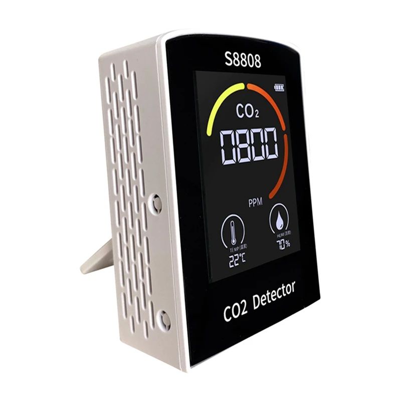 4-In-1 Digital CO2 Meter Measure Carbon Dioxide Humidity Temperature TVOC Sensor Tester CO2 Air Quality Monitor Detector 
4-In-1 Digital CO2 Meter Measure Carbon Dioxide Humidity Temperature TVOC Sensor Tester CO2 Air Quality Monitor Detector