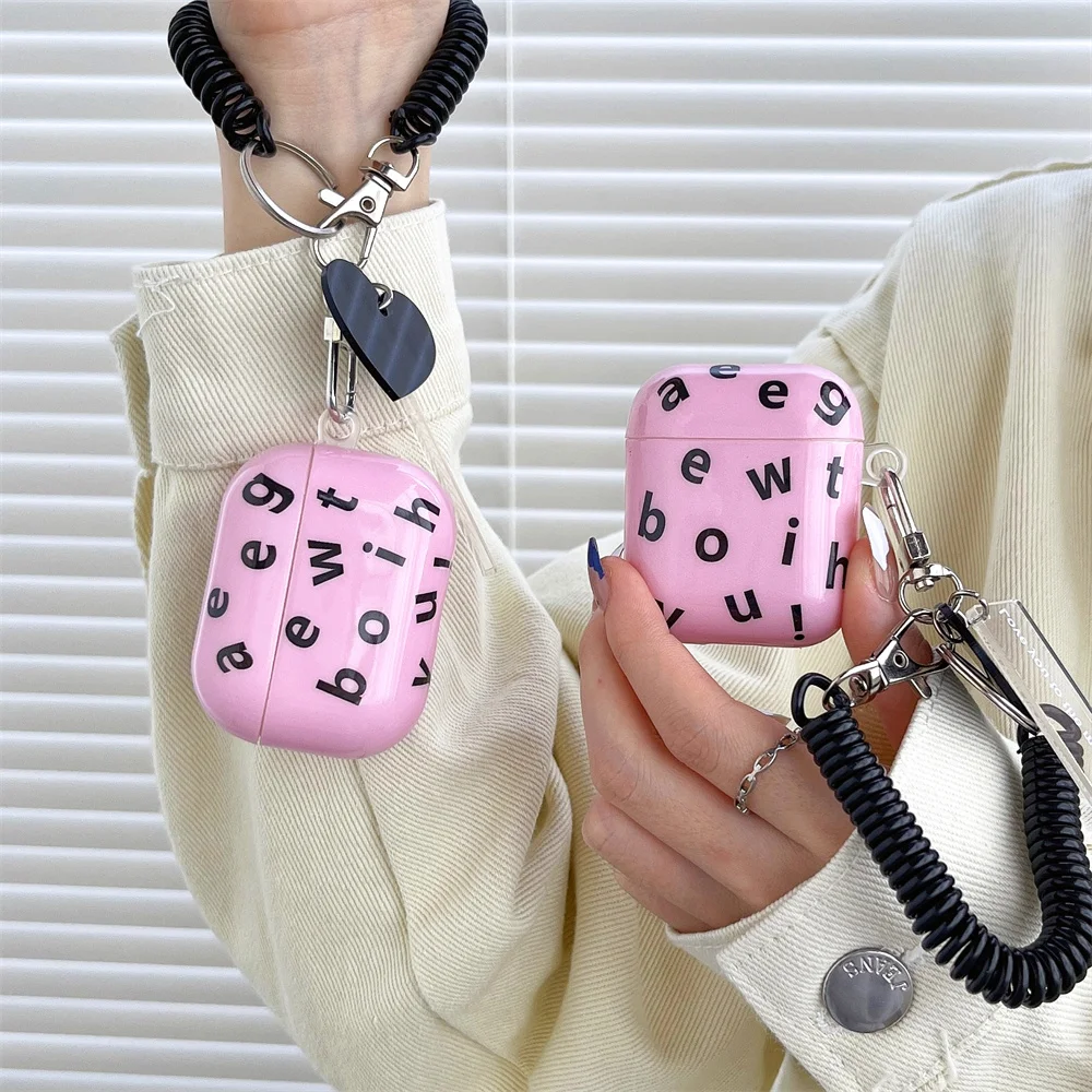 For Airpods 3 Korea Pink English Letter Bracelet Case For Airpods 2 3 Pro Earphone Case Charge Box Soft Wireless Bluetoon Cover
For Airpods 3 Korea Pink English Letter Bracelet Case For Airpods 2 3 Pro Earphone Case Charge Box Soft Wireless Bluetoon Cover