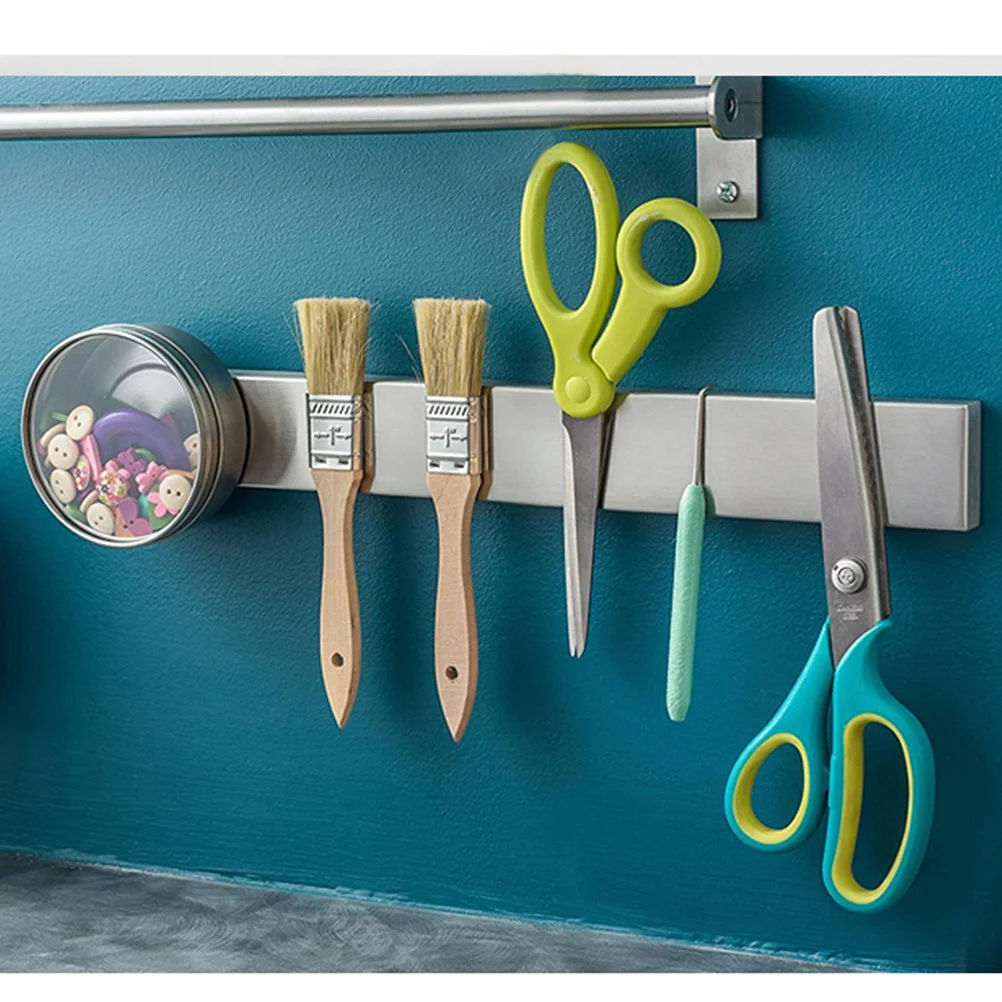 304 Stainless Steel Magnetic Bar Wall Mounted Kitchen Utensil Holder
304 Stainless Steel Magnetic Bar Wall Mounted Kitchen Utensil Holder