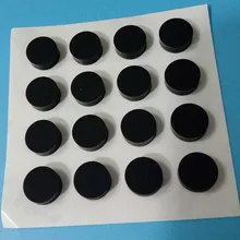 8pcs 4.5-20mm Anti-slip Black Self Adhesive Round Silicone Rubber Feet Pad Laptops Keyboards Calculators Monitors Anti-skid Pads
