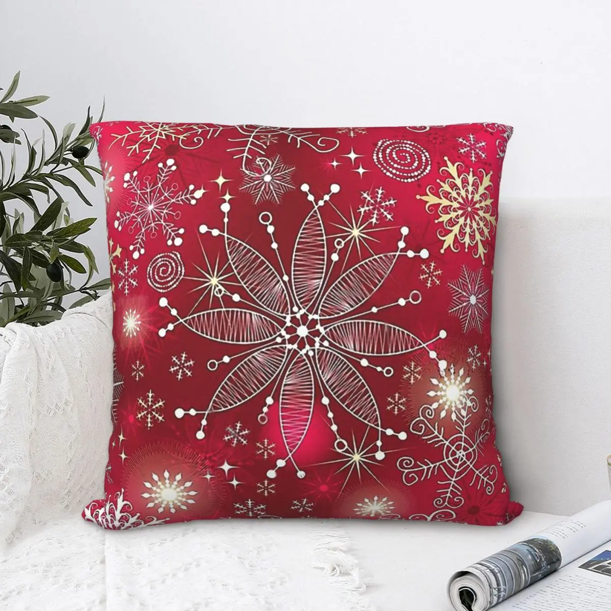 Pink Christmas Pattern Gradient Snowflakes Polyester Cushion Cover Happy Merry Christmas Livingroom Garden Soft Cojines Decor
Pink Christmas Pattern Gradient Snowflakes Polyester Cushion Cover Happy Merry Christmas Livingroom Garden Soft Cojines Decor
